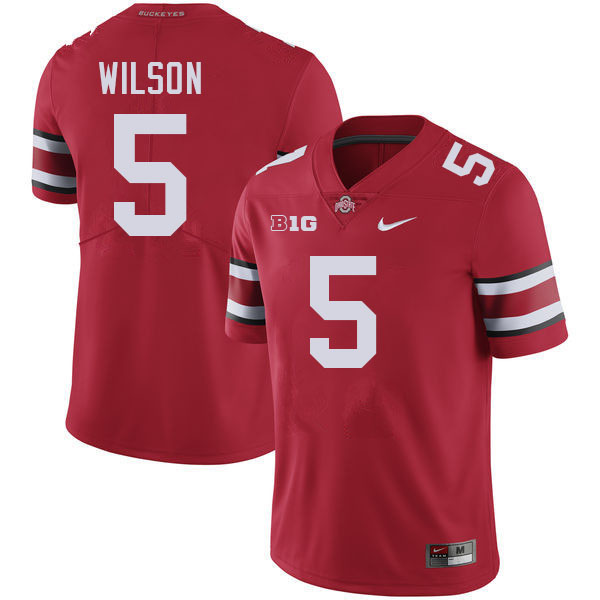 Garrett Wilson Ohio State Buckeyes Jersey College Football Uniforms-Red